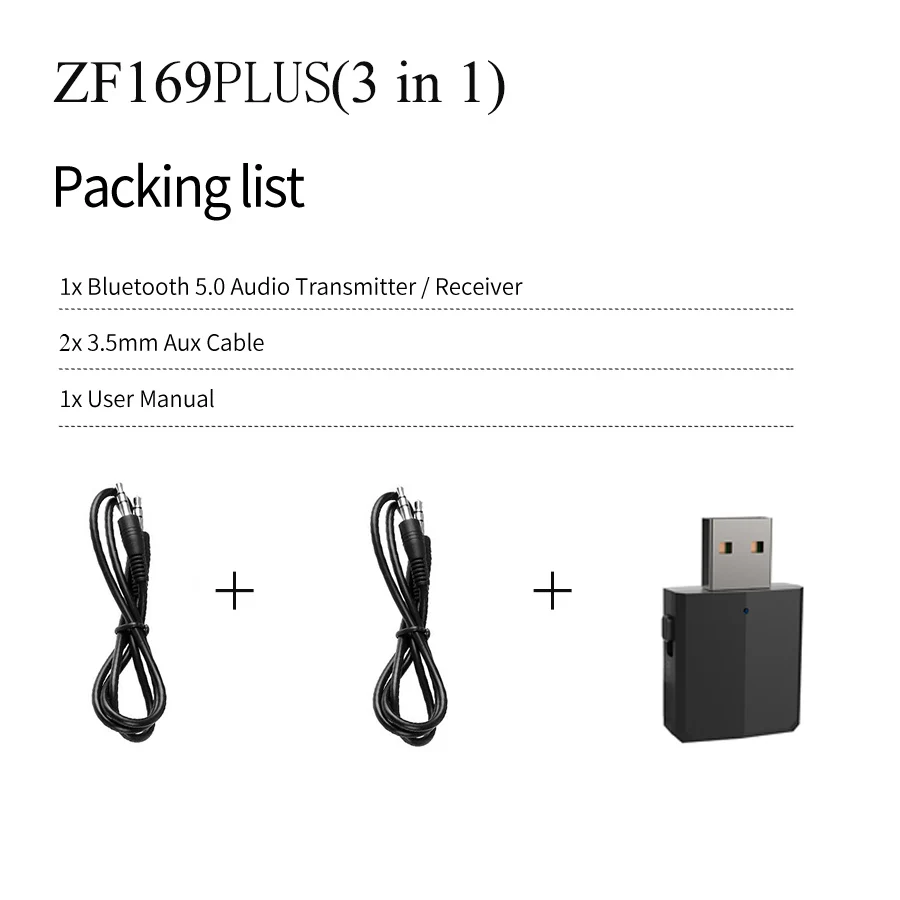 Передатчик KN330 USB Bluetooth 5 0 приемник BT 3 мм AUX Jack в 1 стерео аудио Музыкальный