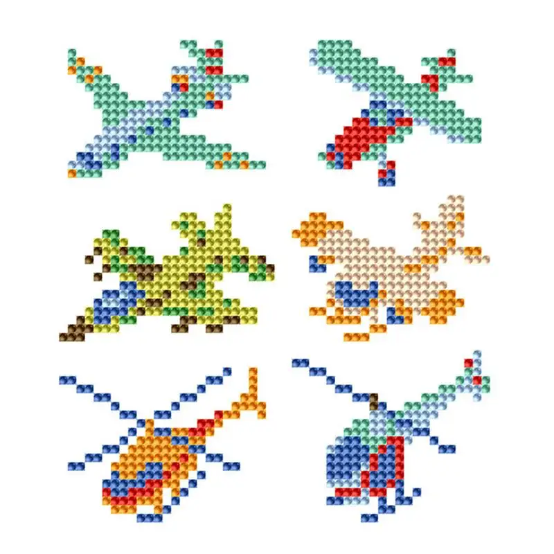 DIY Алмазная картина наклейка креативный мультфильм самолет дизайн детские