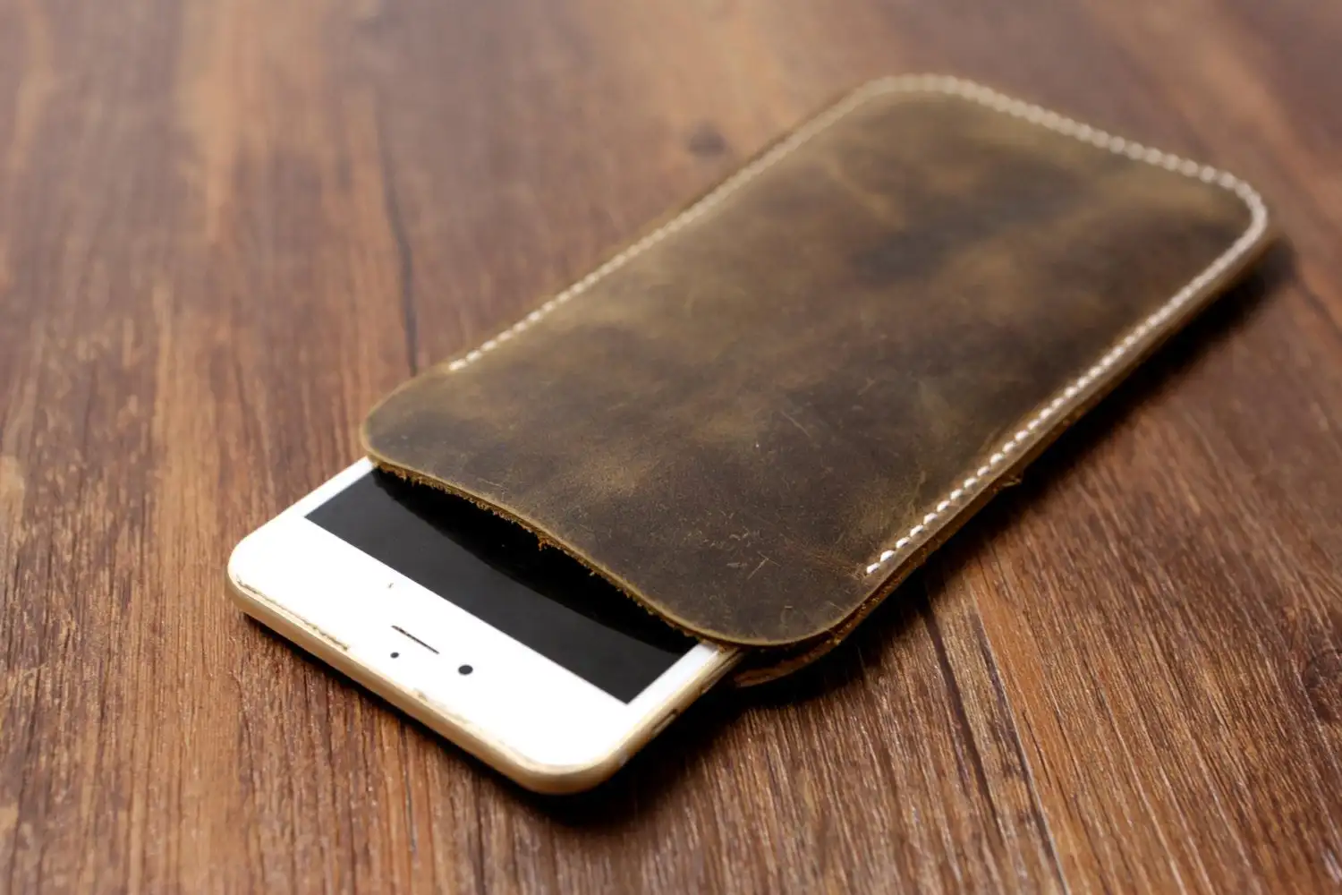 Состаренный коричневый кожаный чехол для iPhone 8 Plus/iPhone 8 рукав чехол 7 Plus/iPhone XS Max чехол/iPhone рукав для мужчин и женщин