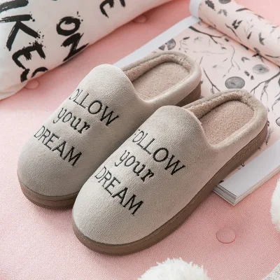 

women's shoes 2019 women&men home slippers indoor winter warm slippers Couple slippers indoor home cute female slippers