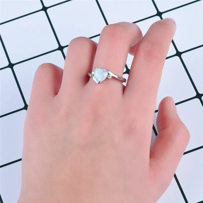 В винтажном стиле Женские синие белые опаловые ювелирные изделия лакомство