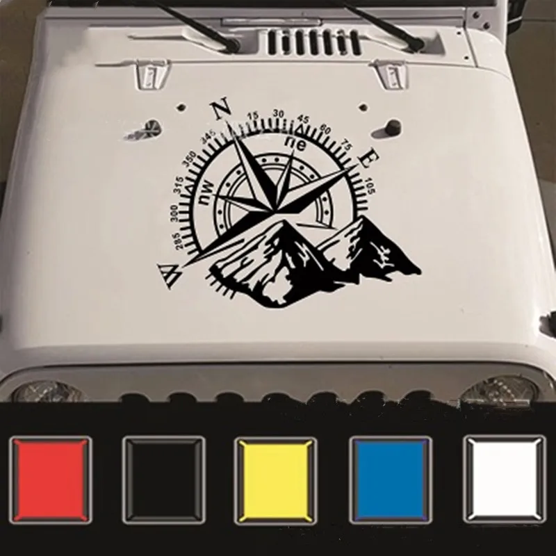 1 шт. 3D Высококачественная Автомобильная наклейка компас роза навигация Гора 4x4