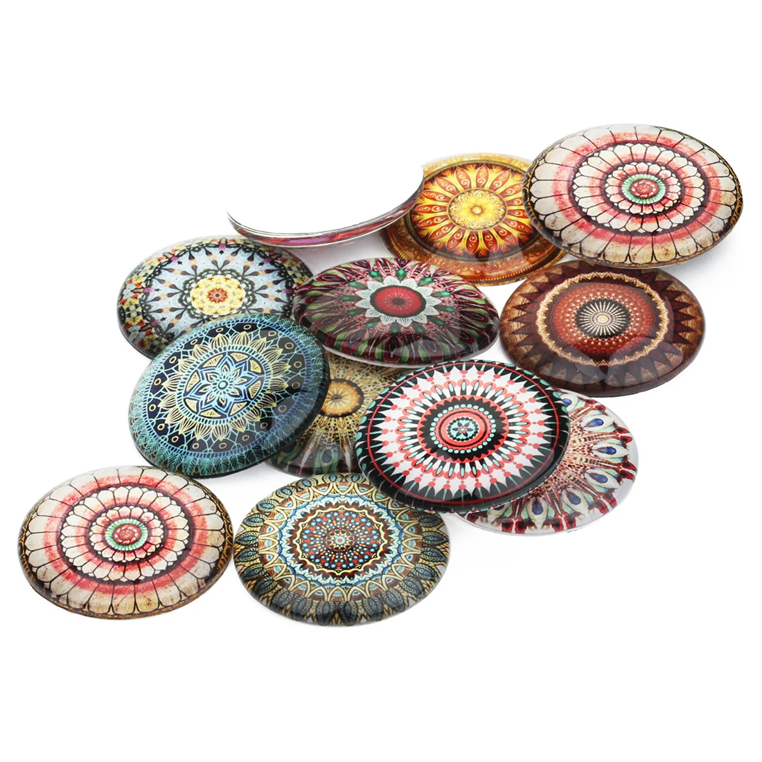 

20pcs/lot Colorful Fashion Photo Glass Cabochons Charms Cabochons For Bracelet Earrings Necklace Bases Settings DIY Jewelry