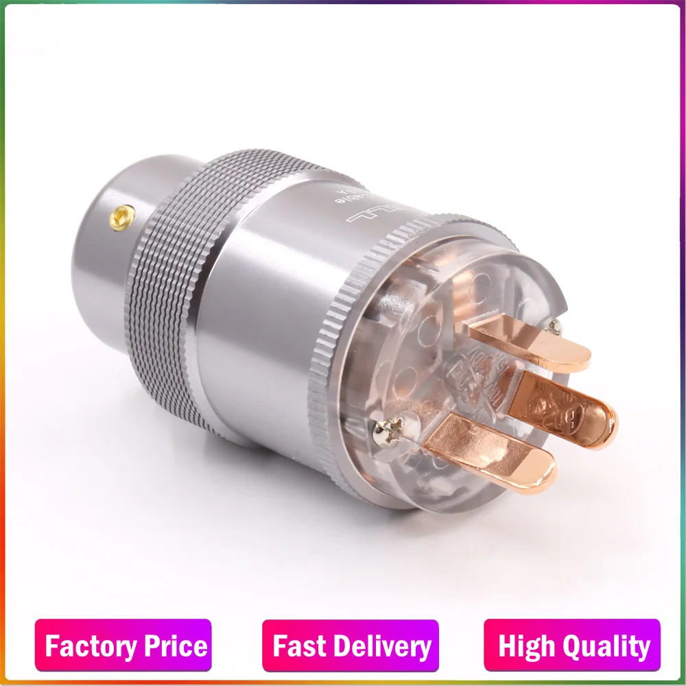 

1pcs Hi-End Pure copper 3 Pin AU Mains Power Male Plug Cable Cord Connector