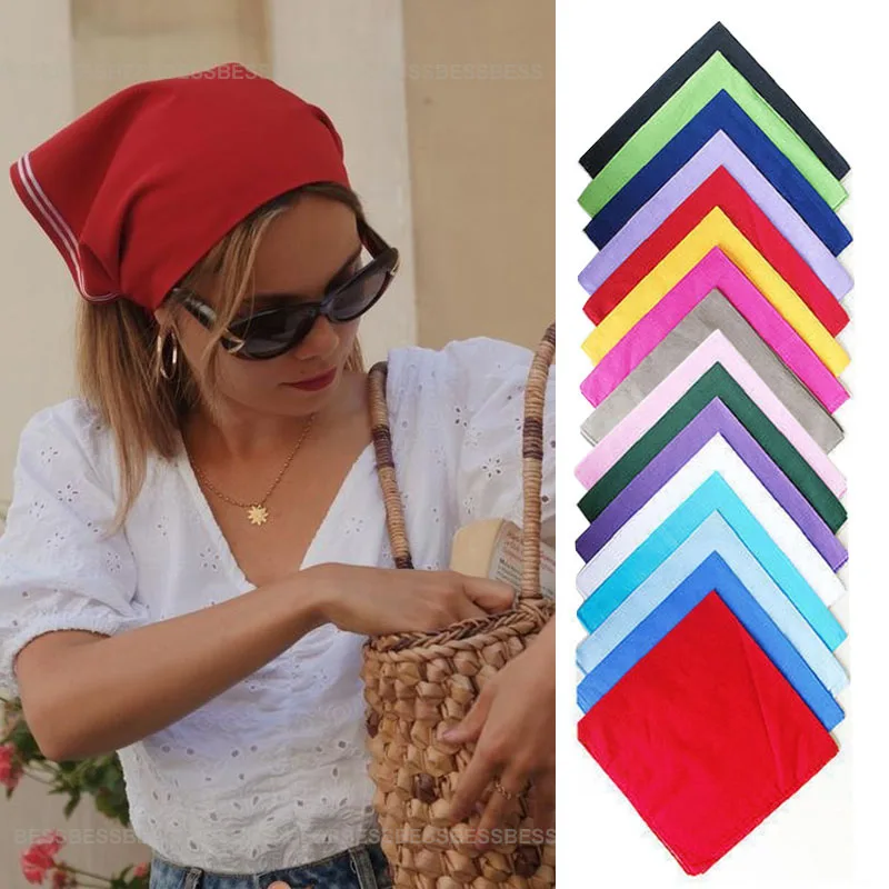 Повязка для волос в винтажном богемном стиле тюрбан с принтом бандана шарф