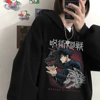 mens hoodies japanese anime jujutsu kaisen hoodie yuji itadori cartoon sweatshirts tops kawaii gojo satoru graphic streetwear