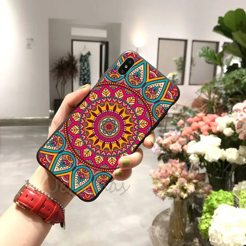 

Vintage Indian Floral Henna Mandala Phone Case for iPhone 11 12 mini pro XS MAX 8 7 6 6S Plus X 5S SE 2020 XR