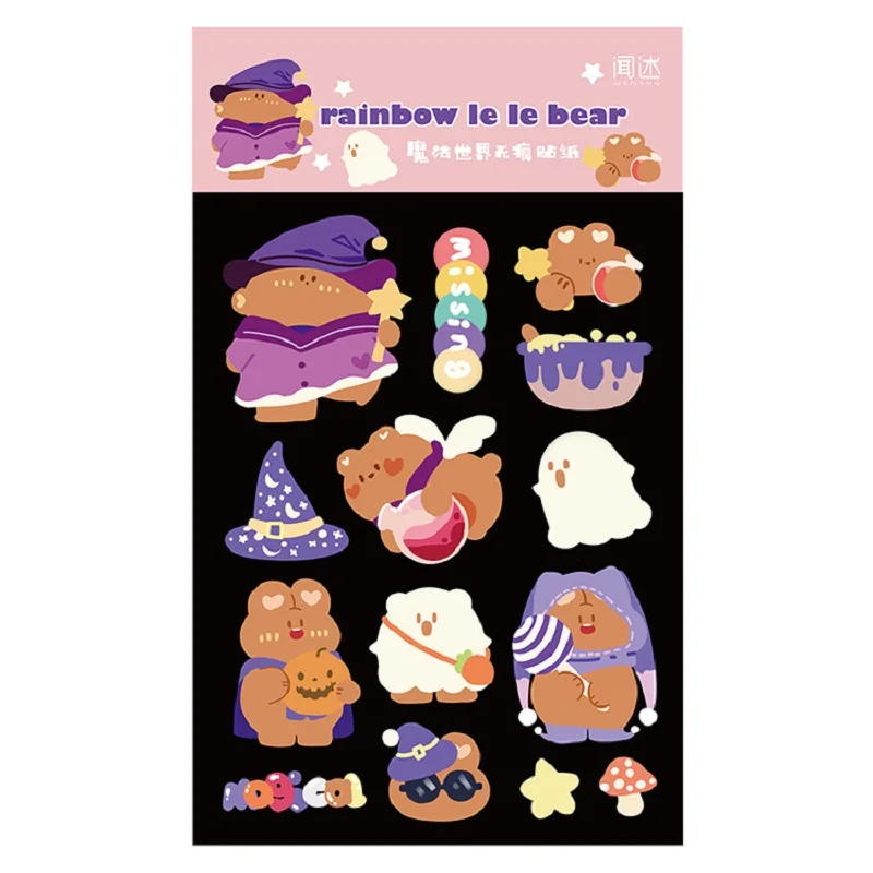 Набор наклеек для скрапбукинга Mohamm кавайный мультяшный медведь штук | Канцтовары
