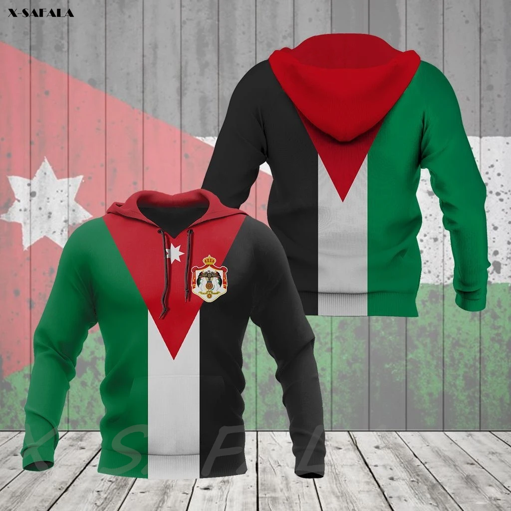 JORDAN FLAG Country 3D Printed Man Female Zipper ZIPPED HOODIE Pullover Sweatshirt Hooded Jersey Tracksuits