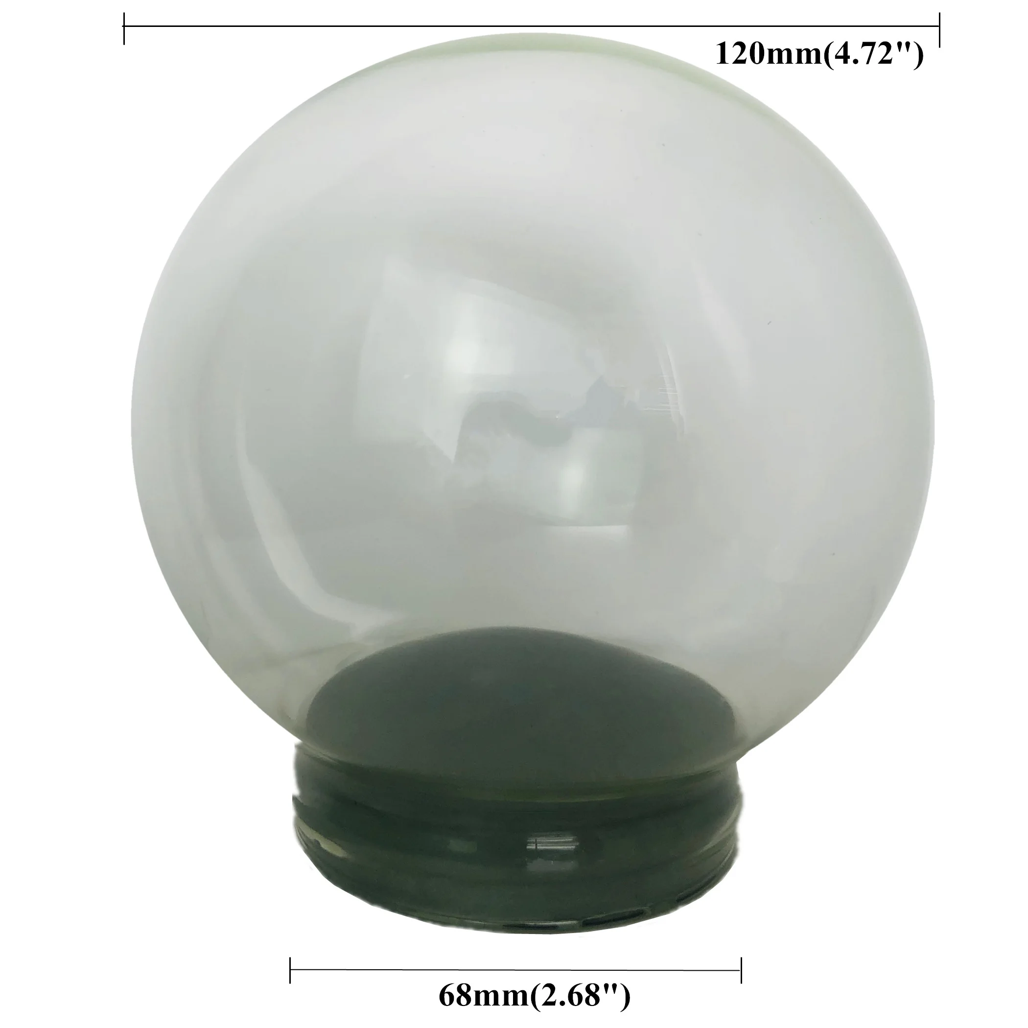 

120mm DIY Glass Snow dome Accessories Christmas Snow Globes decoration ornament display water snow ball