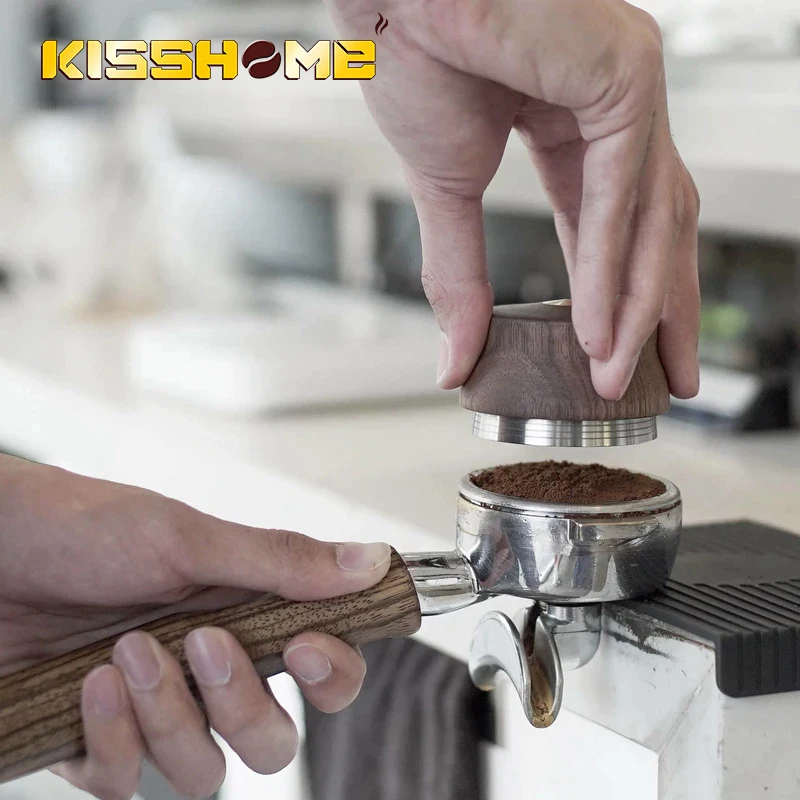 Деревянная ручка для кофе один/четыре угловые откосы 58 35 мм основание из