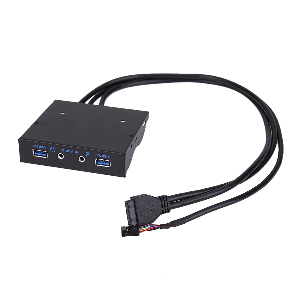 3 5 дюймовый 20 контактный с 2 портами (стандарт 0 порт концентраторы + HD audio