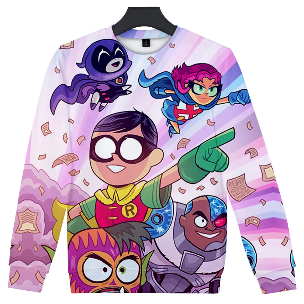 

Свитшот Harajuku с 3D-принтом на тему аниме для подростков, толстовки с круглым вырезом и капюшоном для мальчиков и девочек, толстовки без капюшо...