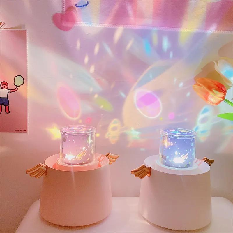 Светодиодный вращающийся Музыкальный проектор Звездный Ночной светильник