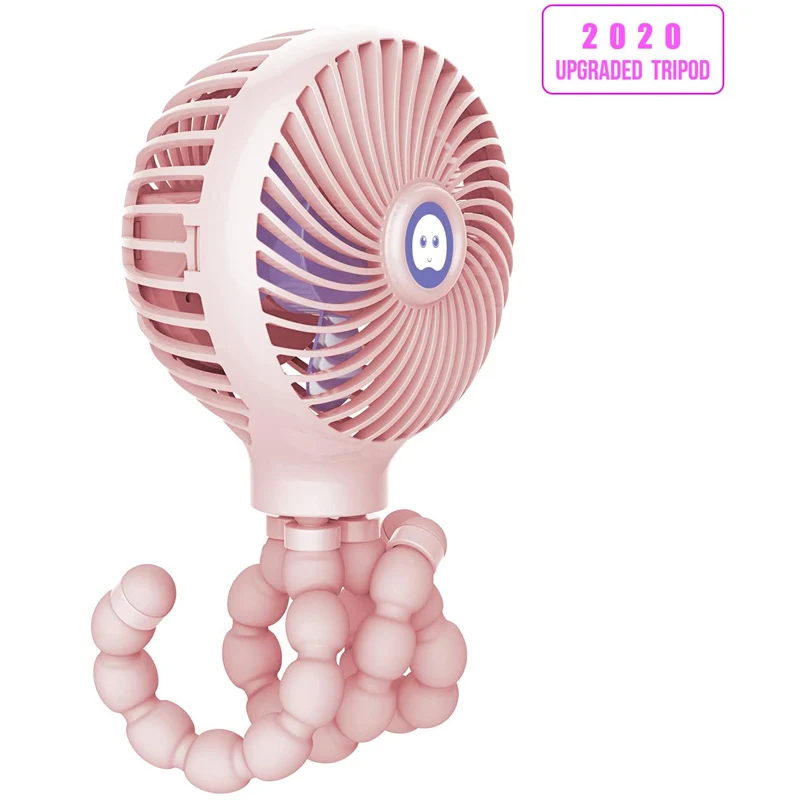 Мини вентилятор в форме осьминога портативный подвесной регулируемый с usb