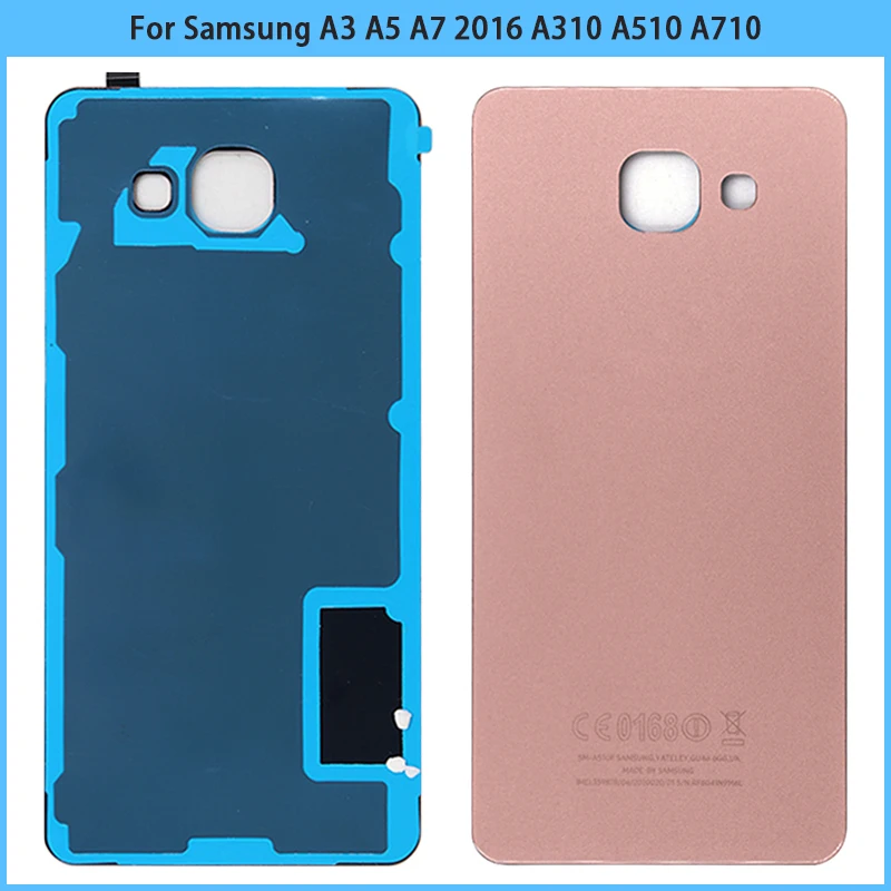 Задняя крышка для Samsung Galaxy A3 A5 A7 2016 стеклянная корпуса сменный Новый A310 A510 A710