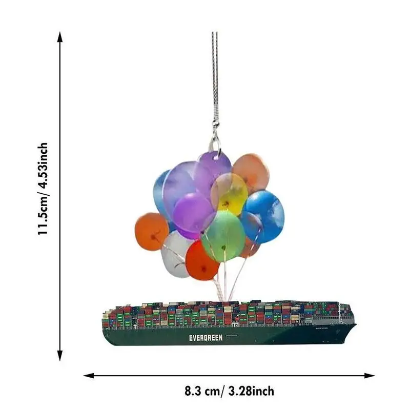 

Car Hanging Ornament Cartoon Cute Dog with Colorful Balloon Automotive Interior Accessories Home Decorations Holiday Gifts 2021