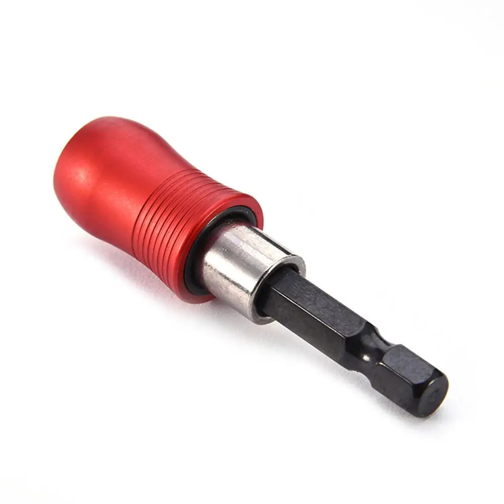 

Hex Screwdriver Bit Holder 60mm 1/4 Inch Hex Shank Quick Release Screwdriver Bit Holder 1PC Red #BO