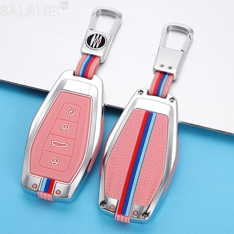 

Zinc Alloy Leather Car Remote Key Case Protected Fob For Geely Coolray 2019-2020 Atlas Boyue NL3 Emgrand X7 EX7 SUV GT GC9 Borui