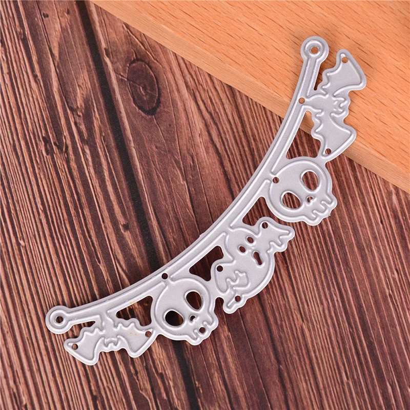 TPXCKz Halloween Cutting Dies Skull Ghost Bat DIY Scrapbooking Paper Card Making Stencil Decor Crafts Embossing Craft Stamps New | Дом и сад
