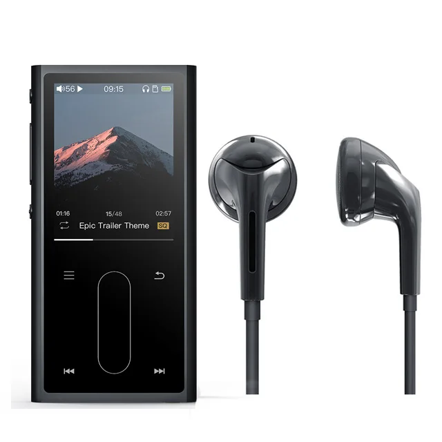 FiiO M3K Спорт Аудио Мини ЖК-экран Mp3 плеер Музыка Аудио Mp 3 с голосовой Recoder для студентов, дети с наушниками EM3K опционально - Цвет: M3K black and EM3K
