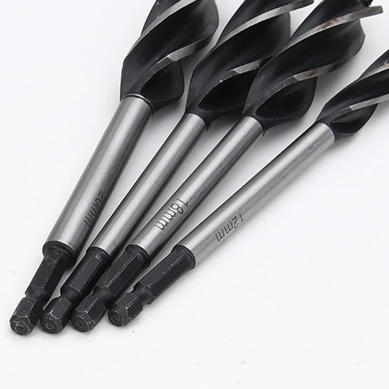 

Four-Slot, Four-Blade, Hexagonal Shank, Woodworking Support Drill, Door Lock, Drawer Hole Opener, Wood Reaming