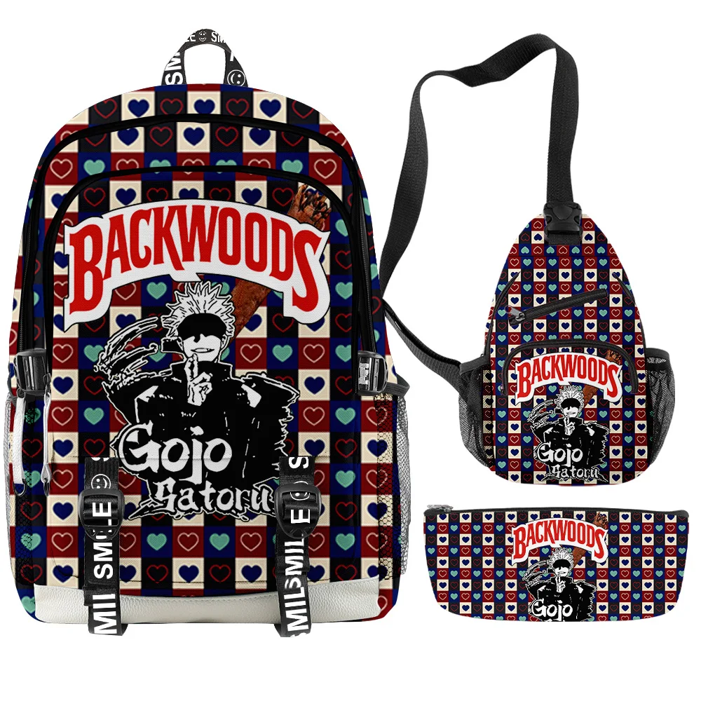 3 шт./компл. рюкзак с объемными рисунками из японского аниме школьный портфель для