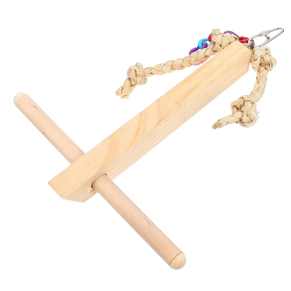 

1 Pc Wooden Birds Chewing Toys Bird Nibbling Bird Cage Hanging Toys