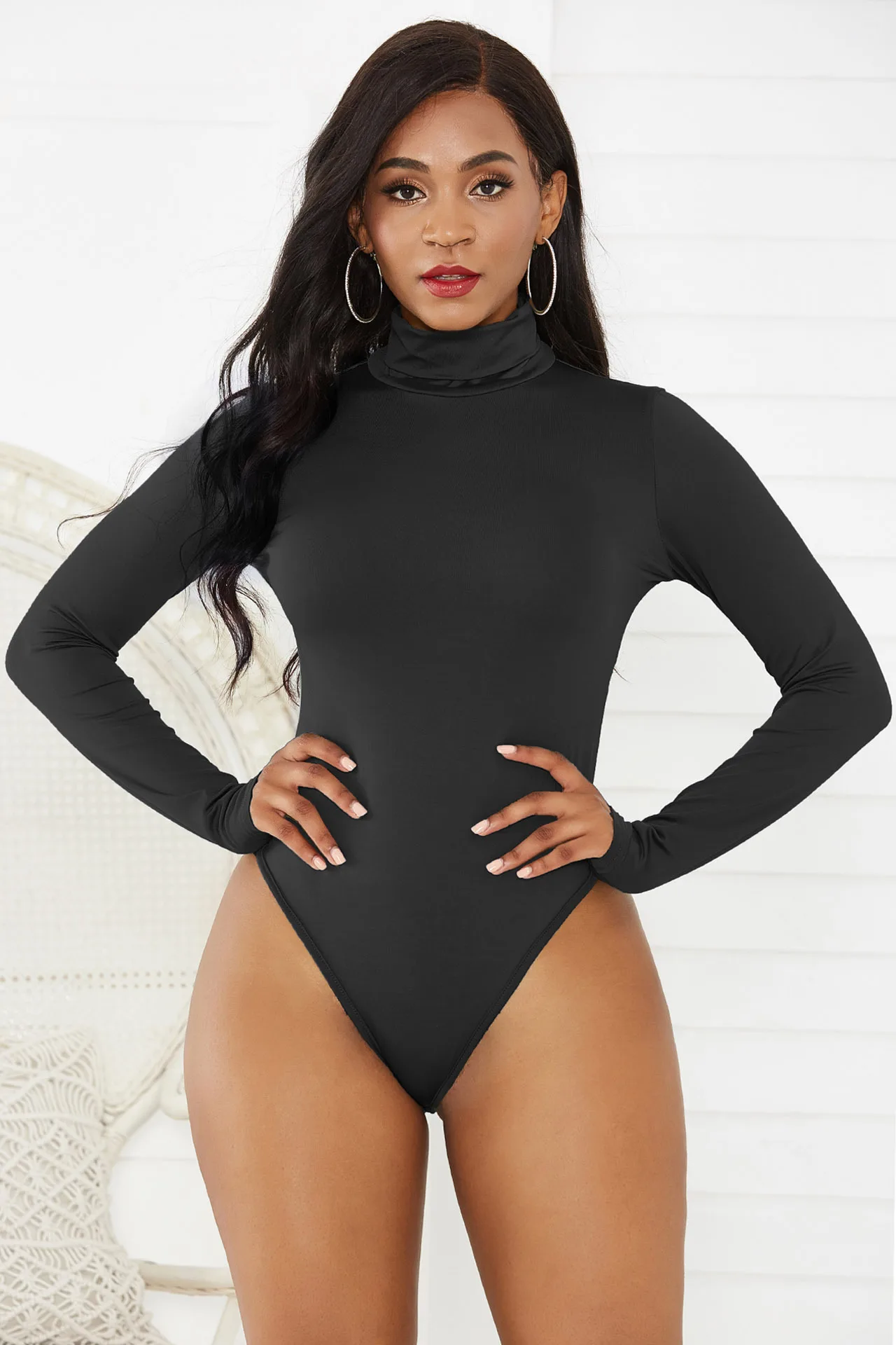 Mhysa Autumn Winter New Fashion Sexy women's sweater Bodysuits Women's Turtleneck Sweater body mujer Skinny jersey mujer