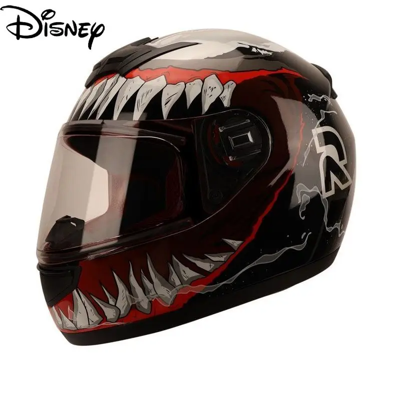 

Disney Marvel Venom Helmet Men's and Women's Four Seasons General Electric Car Motorcycle Motorcycle Cool Full Face Helmet