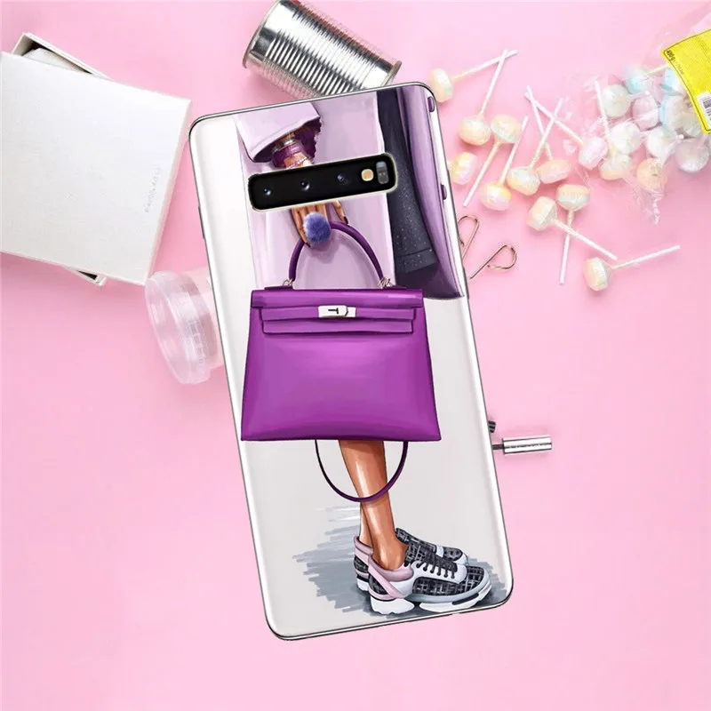 1715 Для девушек, для женщин, для Samsung Galaxy S6 S7 край S8 S9 S10 Plus Note 8, 9, 10, M10 M20 M30 Plus pro чехол для телефона чехол Чехол-футляр - Цвет: 1715