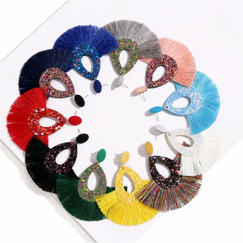 2019 Летние черные яркие Висячие висячие серьги бисквиты Круглые Смола Гепард