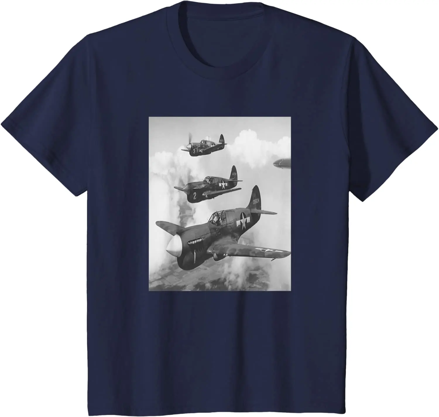 

P-40 Hawk. World War II Aircraft Summer Cotton O-neck Short Sleeve T-shirt