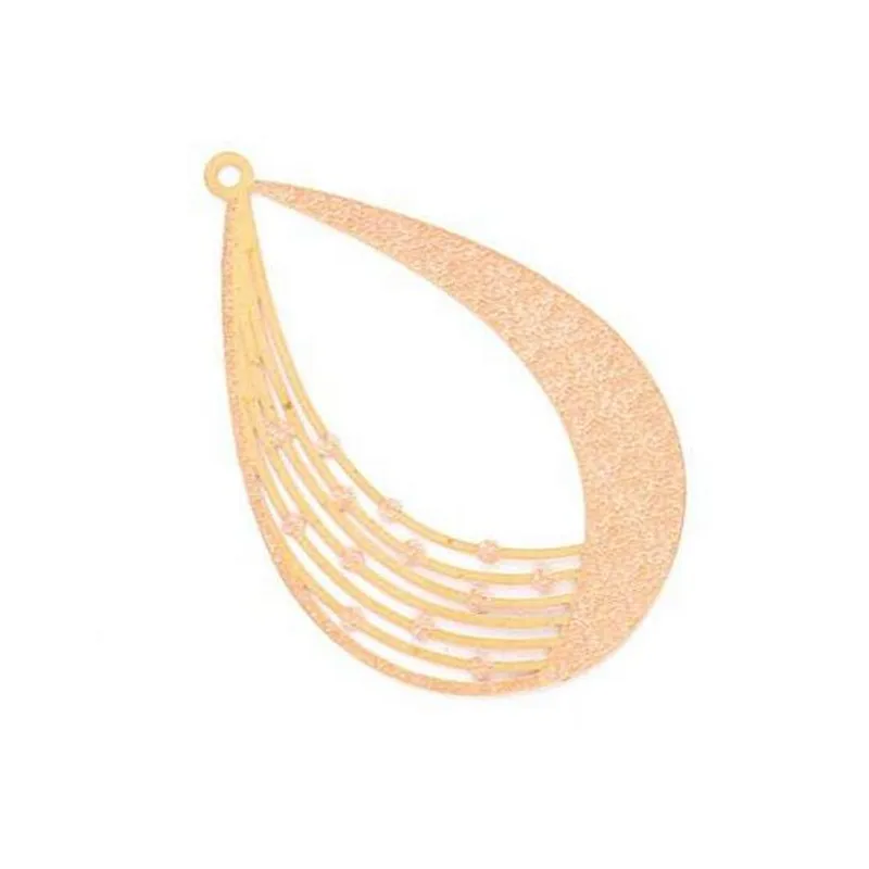 

10pcs/lot new creative copper hollow water drop charms connectors for diy fashion earrings hanging pendant jewelry accessories