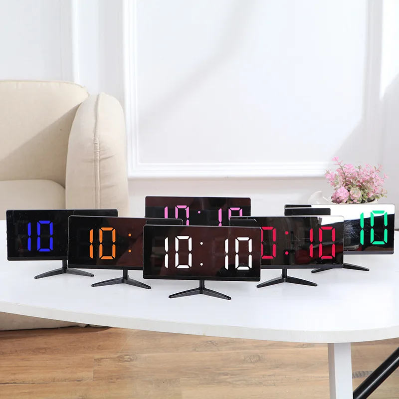 Креативные цифровые настольные часы простые многофункциональные электронные