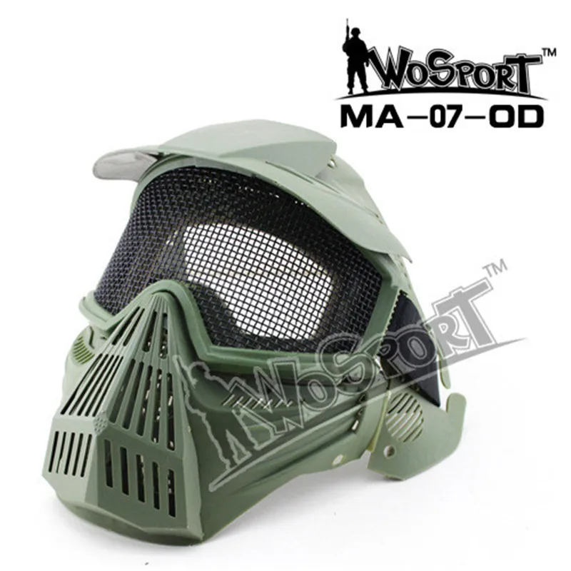 

Тактическая Маска для защиты лица, из стальной сетки