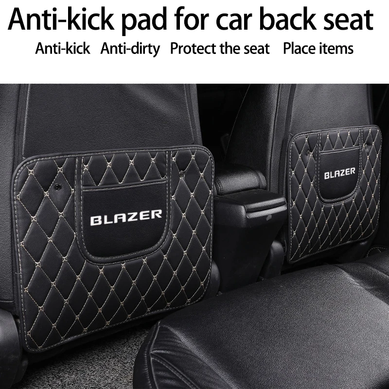 

Car Seat Anti-kick Pad Protection Pad Car Decor for CHEVROLET Blazer Leather Custom Car Seat Cover Set Luxury Car Accessories