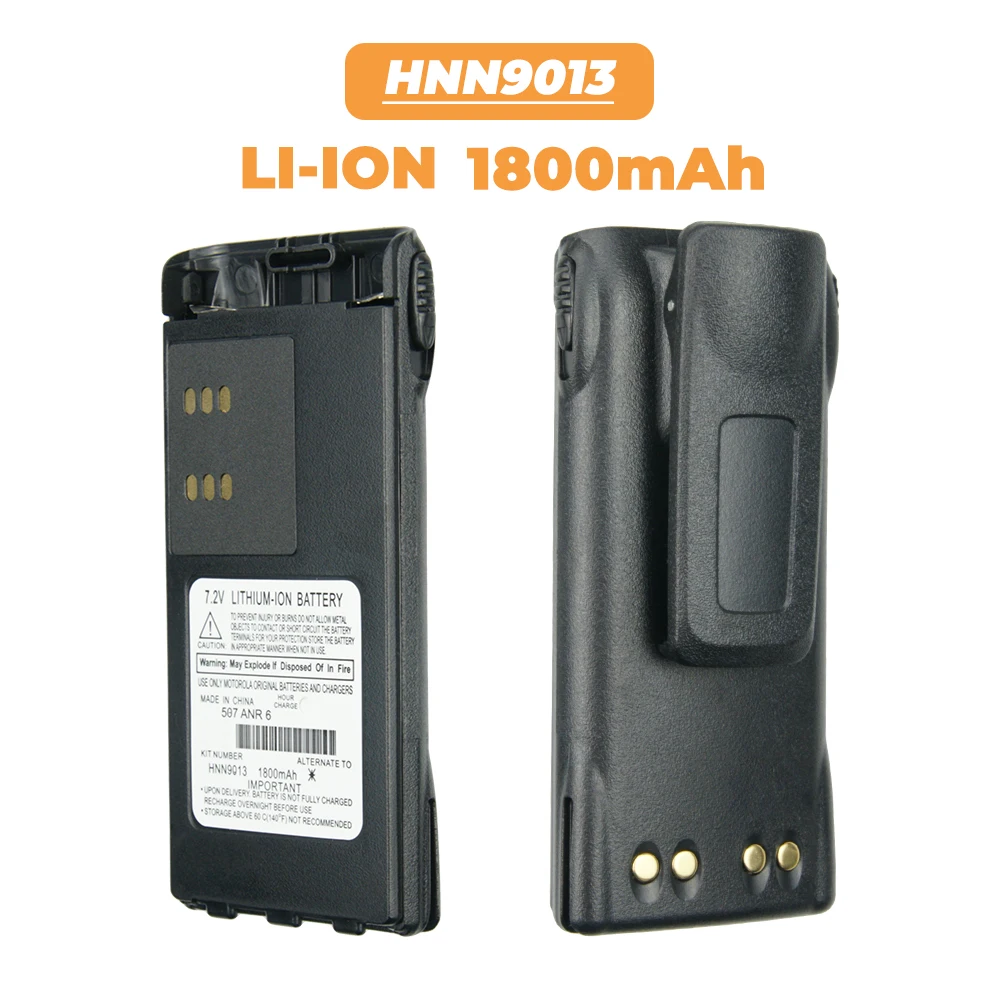 1800mAh Li-Ion Replacement Battery for Motorola Radio HT750 HT1250 GP320 GP328 GP338 HNN9008 HNN9008A HNN9008AR HNN9008H HNN9013 |