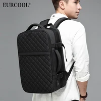 eurcool 2019 new travel backpack men expandable 12cm multifunctional bag laptop backpacks male mochila fit 15 6 inch n1811 x