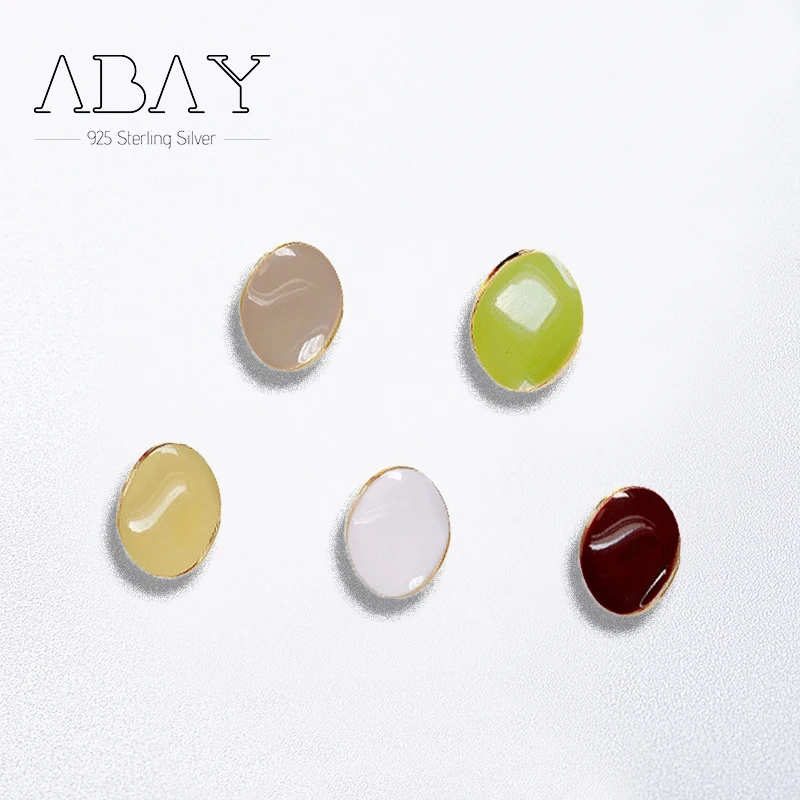 

925 пробы серебро контактный простой и небольшой авокадо зеленый уха аксессуары нежный и прекрасный, а так же повысить путешествия темпераме...