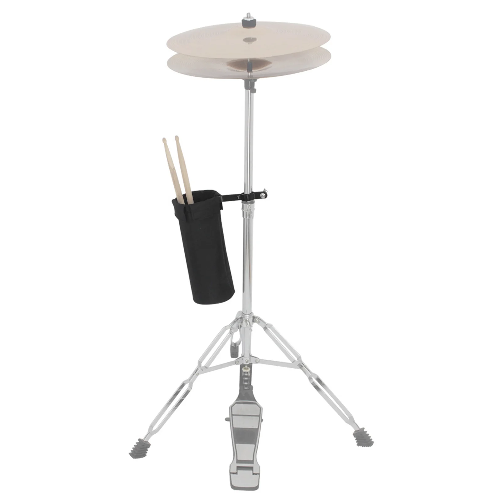 

Cylindrical Drum Stick Holder 600D Fabric Clamp On for Drum Set with Clamp Mount