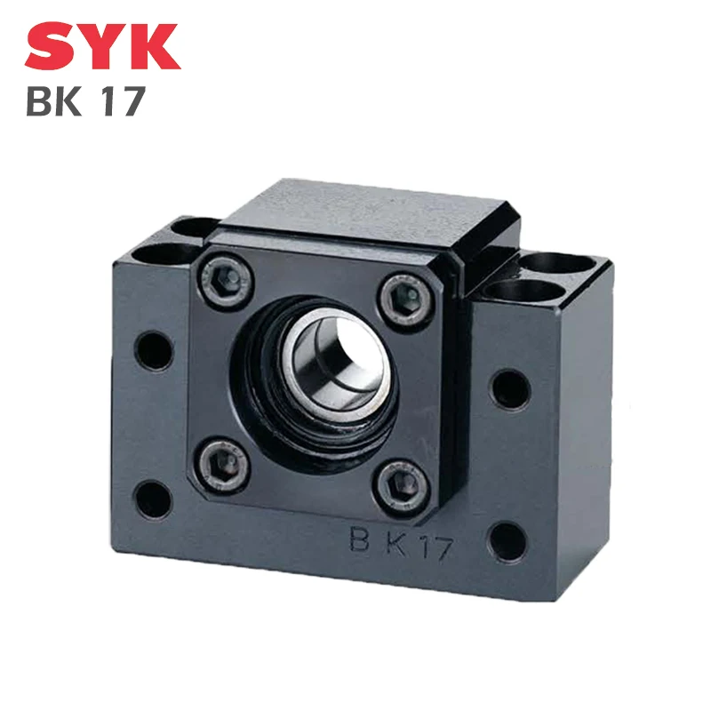 SYK Support Unit Professional BK17 BKBF17 Fixed-side C7 C5 C3 for ballscrew TBI sfu 2005 2505 Premium CNC Parts Spindle End