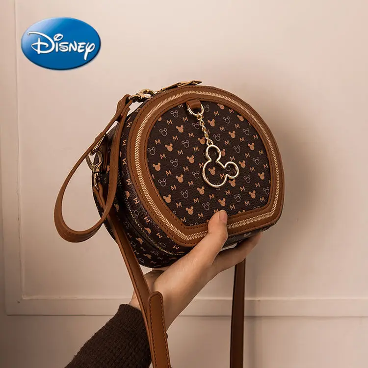 

Disney Mickey Cartoon Print Woman Shoulder Bag Fashion Girl Handbag Tote Bag Large Capacity Shopping Bag Luxury Female Bag New