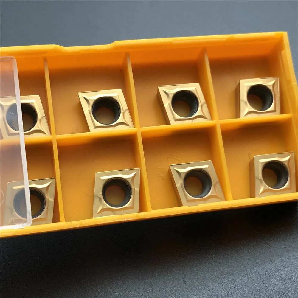 

10Pcs CCMT32.51 CCMT09T304 US735 Carbide Insert Lathe Turning Inserts CNC Blade Woodworking Tools Accessories