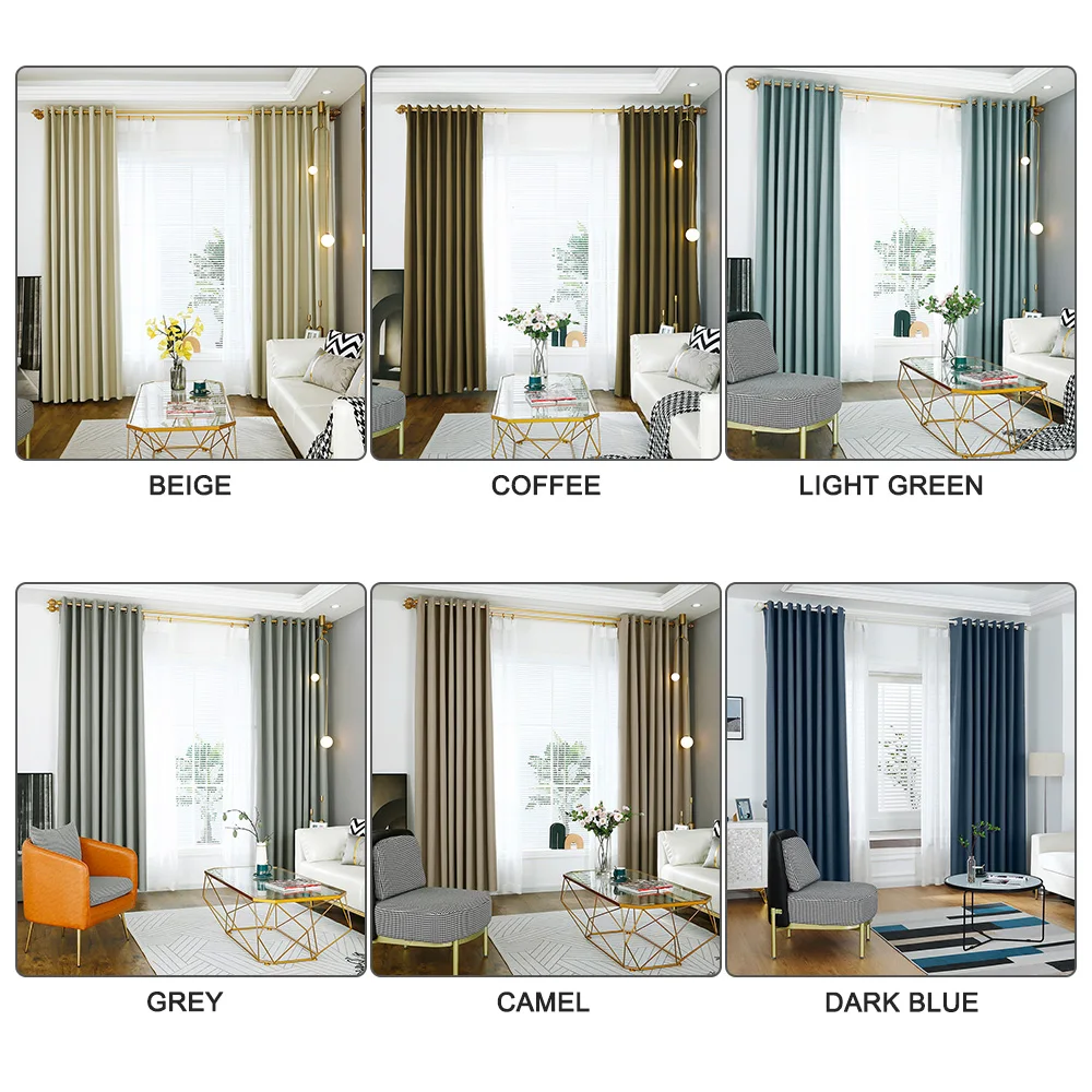 Плотные затемняющие шторы 2 панели для гостиной домашнего декора спальни | Дом и