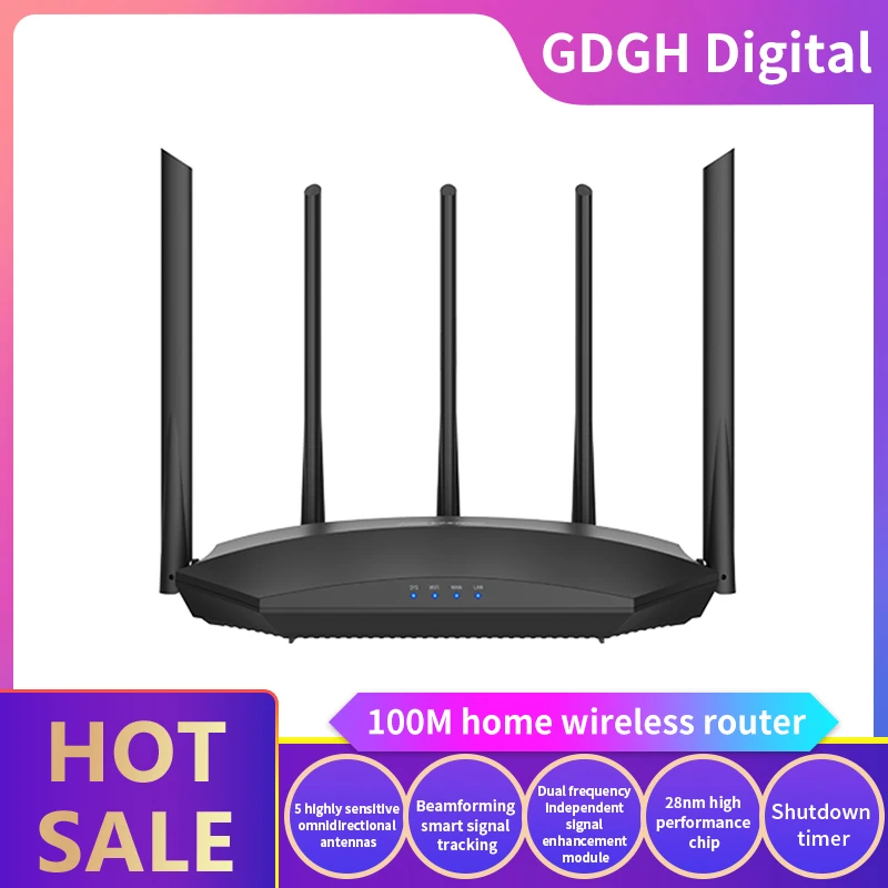 HIKVISION DS 3WR11 E AC1200M Беспроводной Wi Fi роутер с 2 4 ГГц/5 0 ГГц антенна высоким