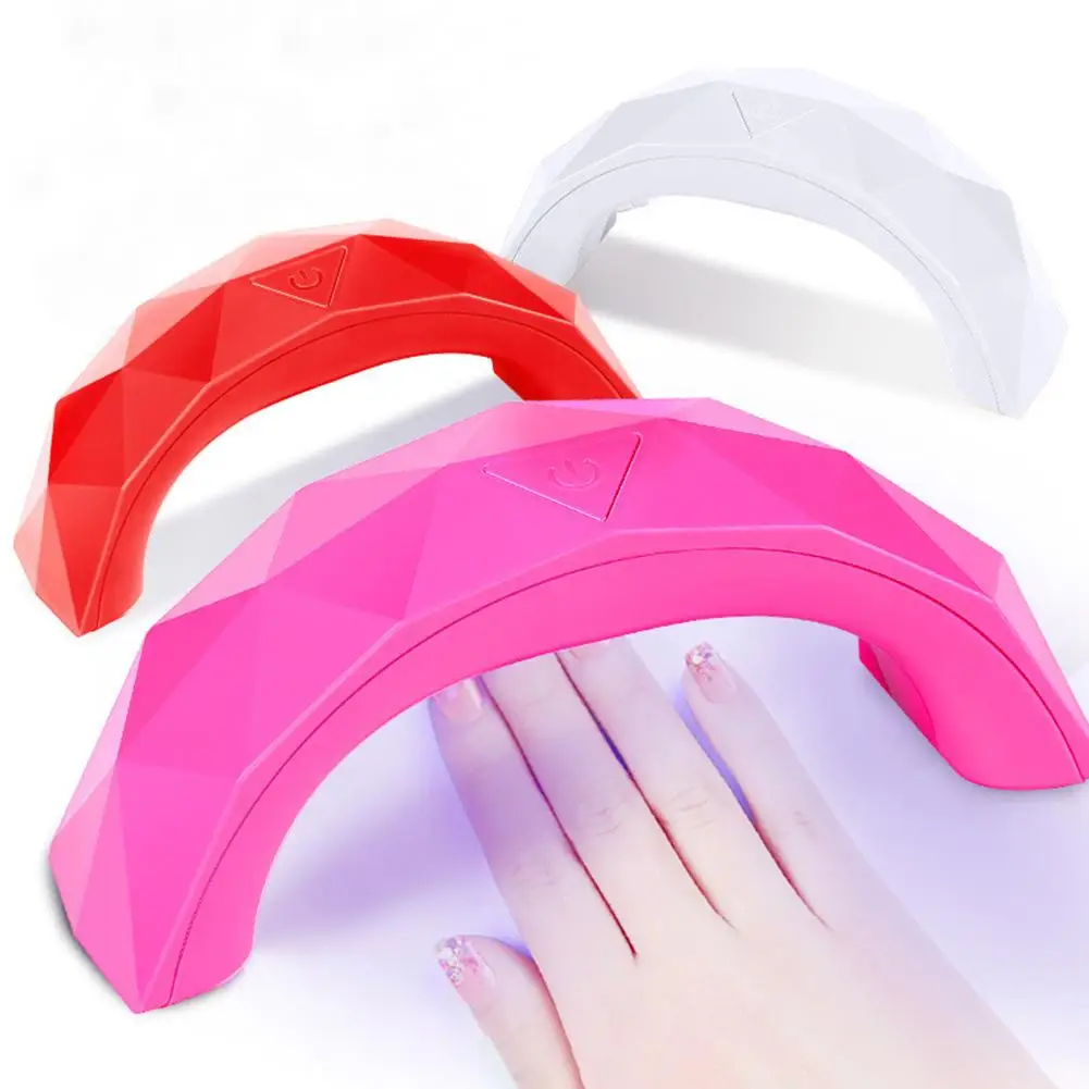 Твердые Цвет мини мост светодиодная Ультрафиолетовая лампа для ногтей гель лака