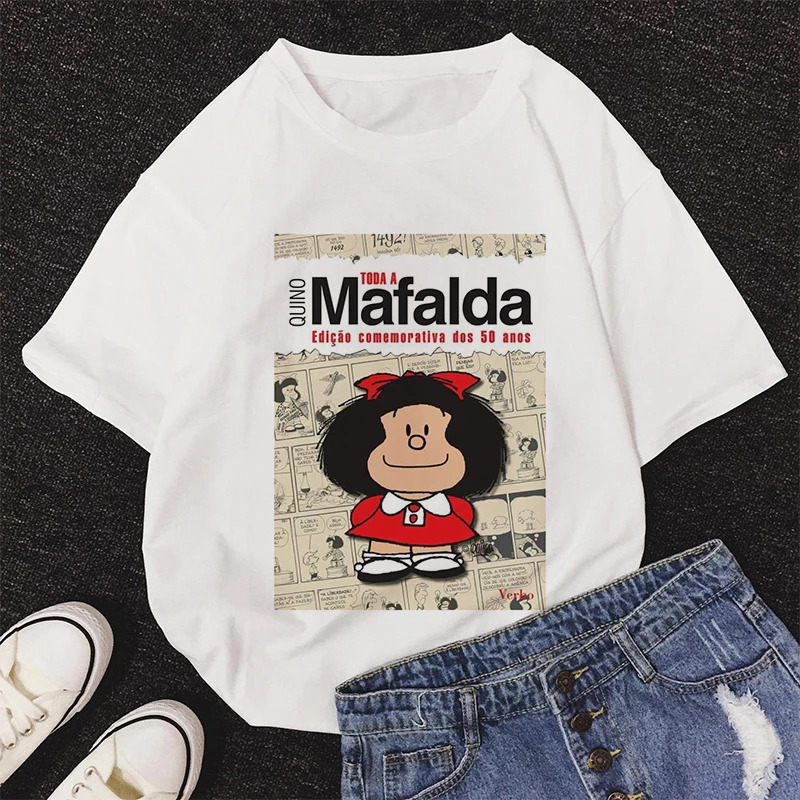 

Women Harajuku Aesthetic White Tops Cute Cartoon Graphic Printed T-shirt Kawaii Tshirt New Summer Fashion Female T Shirt