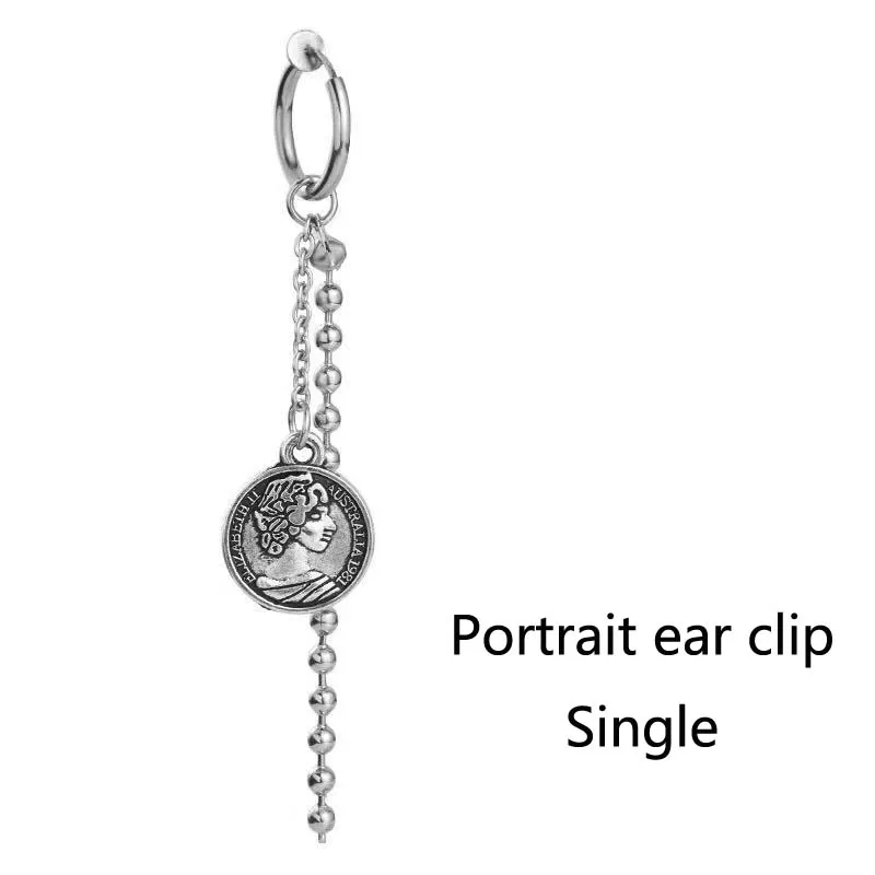 Wang Yibo с сережками портретные серьги кресты без ушей пирсинг клипсы для мужские в