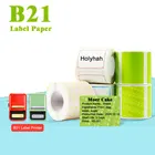 Niimbot B21 термоэтикетка белого цвета, бумажный кабель, этикетка, бирка, ценовая бирка для ювелирных изделий, водонепроницаемая, устойчивая к разрыву, 40x30 мм